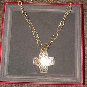 Brighton silver cross necklace
